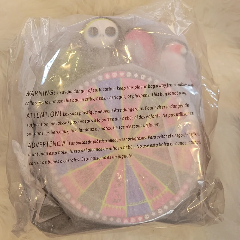NWT Loungefly Nightmare Before Christmas Oogie Boogie Wheel Mini Backpack - Picture 7 of 11
